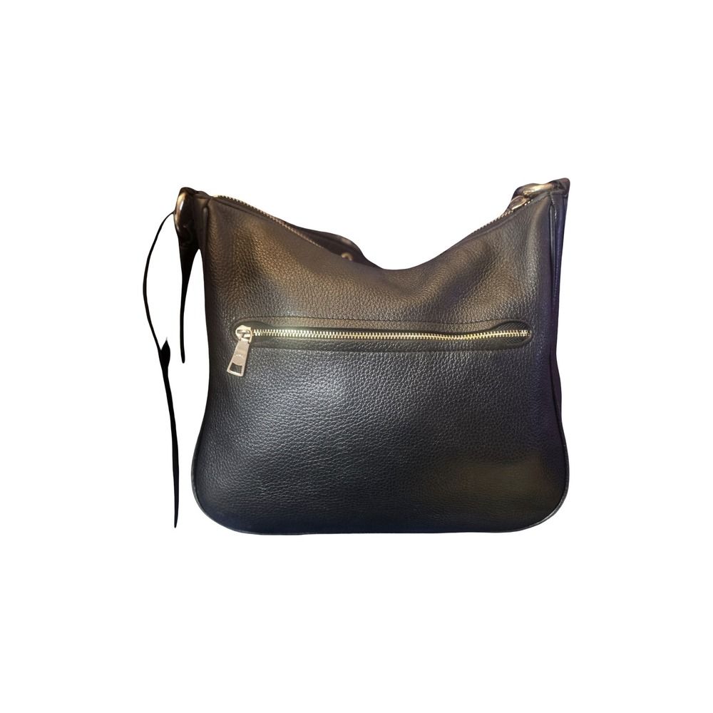 Coach Pennie Shoulder Bag Black Pebbled Leather Hobo C1648 - Picture 5 of 11